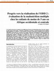 Research paper thumbnail of Progrès vers la réalisation de l'ODD 2: évaluation de la malnutrition multiple chez les enfants de moins de 5 ans en Afrique occidentale et centrale