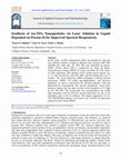 Research paper thumbnail of Synthesis of Au:TiO2 Nanoparticles via Laser Ablation in Liquid Deposited on Porous-Si for Improved Spectral Responsivity