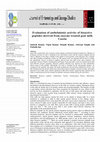 Research paper thumbnail of Evaluation of anthelmintic activity of bioactive peptides derived from enzyme treated goat milk Casein