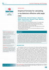 Research paper thumbnail of Empirical formulae for calculating γ-ray detectors effective solid angle ratios