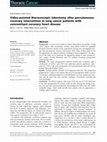 Research paper thumbnail of Video-assisted thoracoscopic lobectomy after percutaneous coronary intervention in lung cancer patients with concomitant coronary heart disease