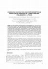 Research paper thumbnail of Engenharia Didática Para Discussão Geométrica e Resolução De Equações De 1º Grau: Análises Preliminares e a Priori