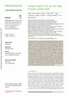 Research paper thumbnail of Ecological signal in the size and shape of marine amniote teeth