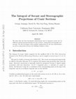 Research paper thumbnail of The Integral of Secant and Stereographic Projections of Conic Sections