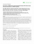 Research paper thumbnail of Association of SARS-CoV-2 cycle threshold (Ct) values with clinical course and serum biomarkers in COVID-19 patients