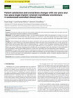 Research paper thumbnail of Patient satisfaction and crestal bone changes with one-piece and two-piece single implant-retained mandibular overdenture: A randomized controlled clinical study