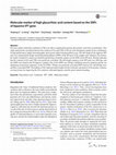 Research paper thumbnail of Molecular marker of high glycyrrhizic acid content based on the SNPs of liquorice IPT gene