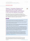 Research paper thumbnail of Filamin C Truncation Mutations Are Associated With Arrhythmogenic Dilated Cardiomyopathy and Changes in the Cell-Cell Adhesion Structures