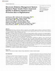 Research paper thumbnail of Electronic Diabetes Management System Replaces Paper Insulin Chart: Improved Quality in Diabetes Inpatient Care Processes Due to Digitalization