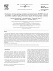 Research paper thumbnail of Evaluation of ring-opening metathesis polymerization (ROMP)-derived monolithic capillary high performance liquid chromatography columns