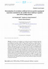 Research paper thumbnail of Determination of correlation coefficient between geoid-to-quasigeoid separation calculated by the satellite data in Sjöberg's equation and GPS/Levelling method