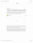 Research paper thumbnail of Aposto | “Muzır” sansürden korunma yolları