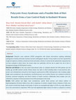 Research paper thumbnail of Polycystic Ovary Syndrome and a Possible Role of DietResults from a Case Control Study in Kashmiri Women