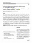 Research paper thumbnail of Measurement Feedback System for Intensive Neurorehabilitation after Severe Acquired Brain Injury