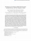 Research paper thumbnail of Interfacing and Verifying ALHAT Safe Precision Landing Systems with the Morpheus Vehicle