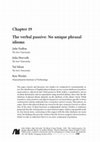 Research paper thumbnail of The verbal passive: No unique phrasal idioms