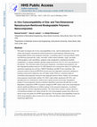 Research paper thumbnail of In vitro cytocompatibility of one-dimensional and two-dimensional nanostructure-reinforced biodegradable polymeric nanocomposites