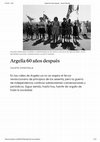 Research paper thumbnail of "Argelia 60 años después" Revista Jacobin por Julieta Chinchilla