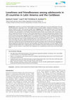 Research paper thumbnail of Loneliness and friendlessness among adolescents in 25 countries in Latin America and the Caribbean