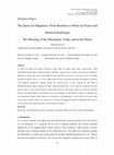 Research paper thumbnail of The Quest for Happiness: From Boethius to Marie de France and Heinrich Kaufringer The Meaning of the Humanities Today and in the Future