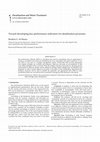 Research paper thumbnail of Toward developing key performance indicators (KPIs) for desalination processes