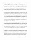 Research paper thumbnail of The Sole Spokesman: Jinnah, the Muslim League and the Demand for Pakistan by Ayesha Jalal, A Review