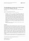 Research paper thumbnail of The health implications of wastewater reuse in vegetable irrigation: a case study from Malamulele, South Africa