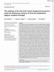 Research paper thumbnail of The sediment at the end of the tunnel: Geophysical research to locate the Pleistocene entrance of Gruta da Companheira (Algarve, Southern Portugal)