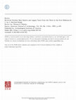 Research paper thumbnail of Review of Near Eastern and Aegean Texts from the Third to the First Millennia B.C. by A. Bernard Knapp