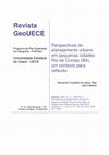 Research paper thumbnail of Perspectivas Do Planejamento Urbano Em Pequenas Cidades: Rio De Contas (Ba), Um Contexto Para Reflexão