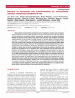 Research paper thumbnail of Barriers to horizontal cell transformation by extracellular vesicles containing oncogenic H-ras