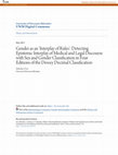 Research paper thumbnail of Gender as an \u27Interplay of Rules\u27: Detecting Epistemic Interplay of Medical and Legal Discourse with Sex and Gender Classification in Four Editions of the Dewey Decimal Classification