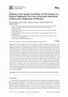 Research paper thumbnail of Analysis of the Spatial Variability of Soil Texture in a Tropical Highland: The Case of the Jema Watershed, Northwestern Highlands of Ethiopia