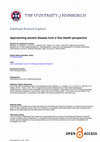 Research paper thumbnail of Approaching ancient disease from a One Health perspective: Interdisciplinary review for the investigation of zoonotic brucellosis