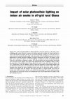 Research paper thumbnail of Impact of solar photovoltaic lighting on indoor air smoke in off-grid rural Ghana