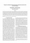 Research paper thumbnail of Temporal Coordination of Facial Expressions and Head Movements in First Encounter Dialogues