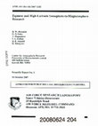 Research paper thumbnail of Equator and High-Latitude Ionosphere-to-Magnetosphere Research