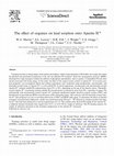 Research paper thumbnail of The effect of organics on lead sorption onto Apatite II™