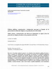 Research paper thumbnail of Políticas públicas, comunicación e inmigración marroquí en España: de la protección de la libertad religiosa a la promoción de la diversidad