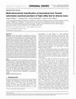 Research paper thumbnail of Multi-dimensional classification of biomedical text: Toward automated, practical provision of high-utility text to diverse users