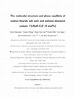 Research paper thumbnail of The molecular structure and phase equilibria of molten fluoride salt with and without dissolved cesium: FLiNaK-CsF (5 mol%)