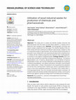 Research paper thumbnail of Utilization of wood industrial wastes for production of chemicals and pharmaceuticals