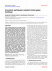 Research paper thumbnail of Innovative earthquake resistant timber-glass buildings