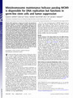 Research paper thumbnail of Minichromosome maintenance helicase paralog MCM9 is dispensible for DNA replication but functions in germ-line stem cells and tumor suppression