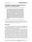 Research paper thumbnail of A new method to evaluate the hand-feel potential of furnishes for tissue paper products