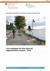 Research paper thumbnail of Les comptages de vélos dans les agglomérations suisses - 2019