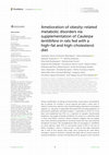 Research paper thumbnail of Amelioration of obesity-related metabolic disorders via supplementation of Caulerpa lentillifera in rats fed with a high-fat and high-cholesterol diet