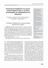 Research paper thumbnail of Portación de Staphylococcus aureus enterotoxigénicos en manipuladores de alimentos