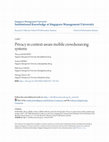 Research paper thumbnail of Privacy in context-aware mobile crowdsourcing systems