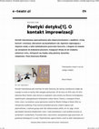 Research paper thumbnail of Poetyki dotyku. O kontakt improwizacji - e-teatr.pl